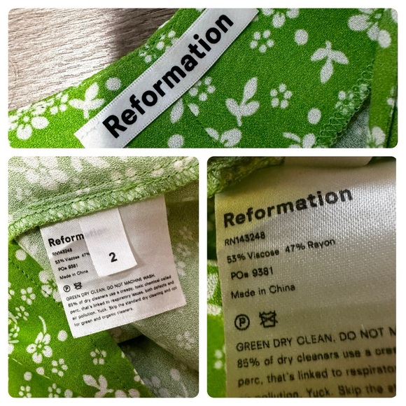 •Reformation• floral midi slip dress - Picture 4 of 4